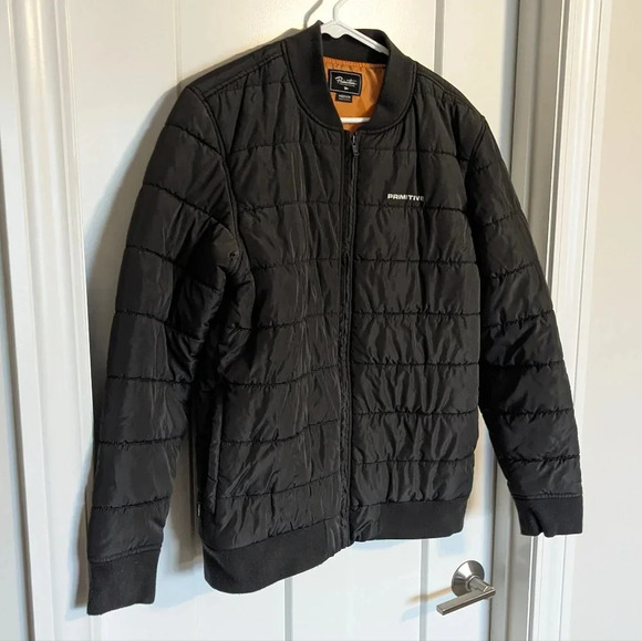 Primitive Skateboarding Puffer Jacket Dark Grey sz medium - Picture 2 of 5